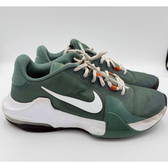 Nike Air Max Impact 4 Basketball Shoes Green White Orange Mens Size 8.5 - Picture 3 of 15